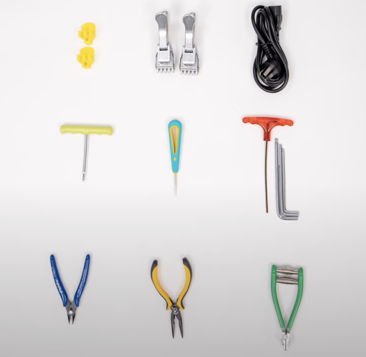 S3169 package accessories including tools, clamps, protectors, and power cable